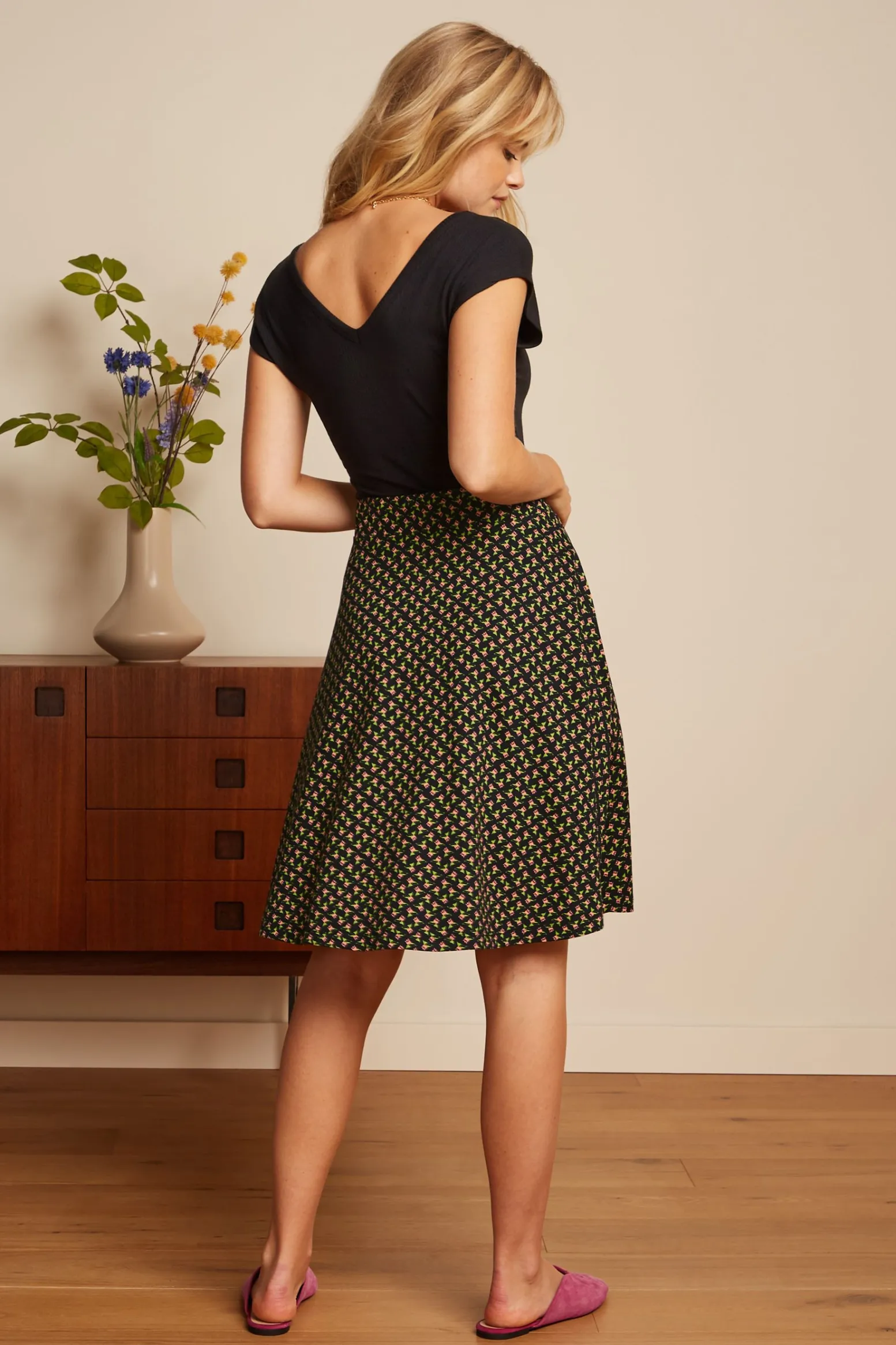 King Louie Rokken|Serena Skirt Minerva Black