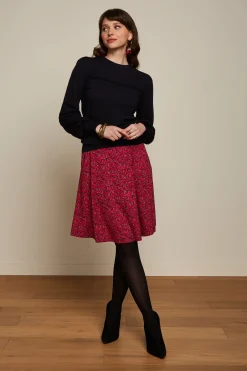 King Louie Rokken|Serena Skirt Vinti Cherry Red
