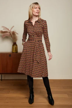 King Louie Jurken|Sheeva Dress Quentin Black