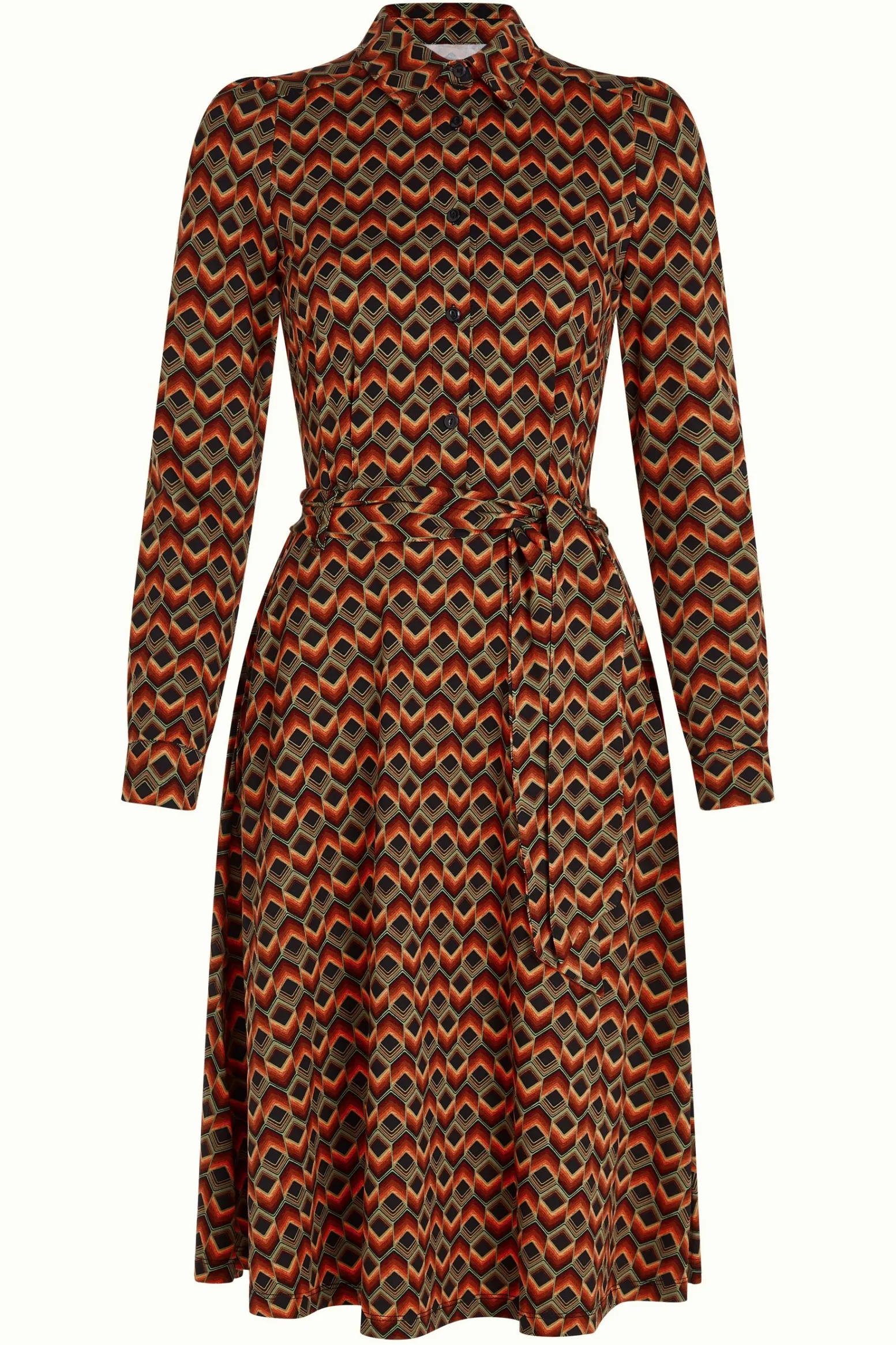 King Louie Jurken|Sheeva Dress Quentin Black