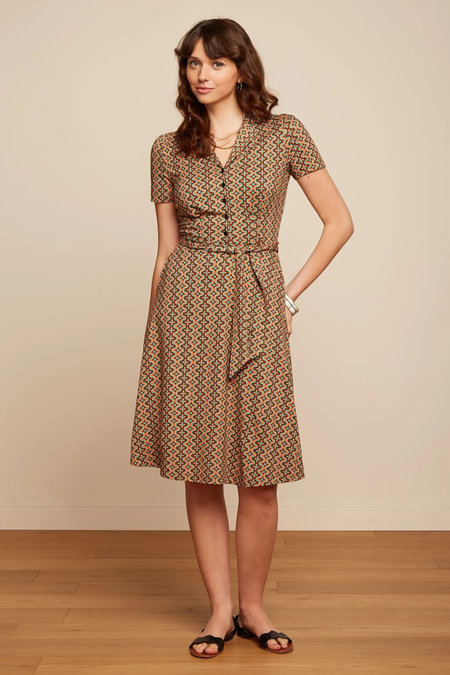 King Louie Jurken|Sheeva Dress Twisted Black