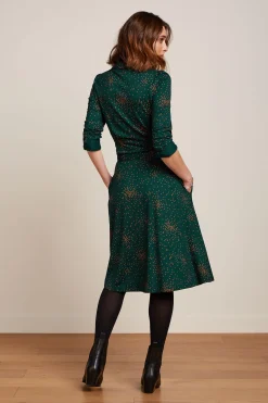 King Louie Jurken|Sheeva Dress Valentine Pine Green