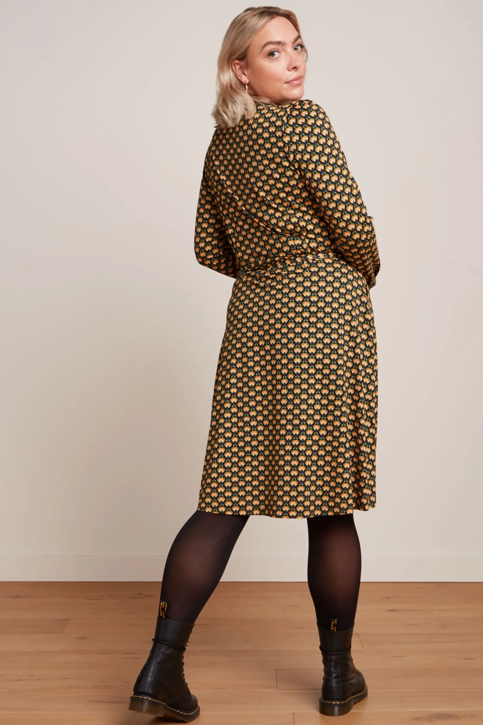 King Louie Jurken|Sheeva Dress Valet Streeple Blue