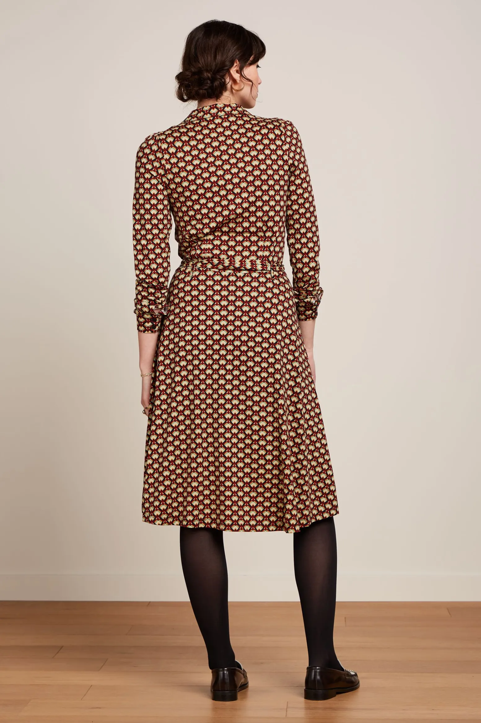 King Louie Jurken|Sheeva Dress Valet Cabernet Red