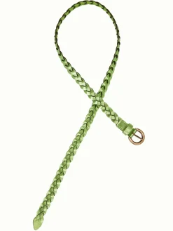 King Louie Accessoires|Shiny Braided Belt Woodbine Green