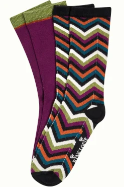 King Louie Accessoires|Socks 2-Pack Alpine Black