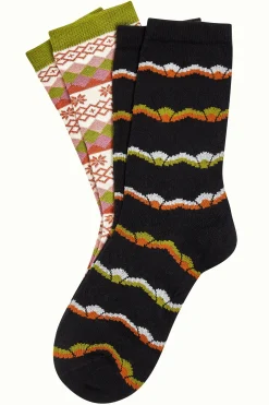King Louie Accessoires|Socks 2-Pack Aspen Woodbine Green