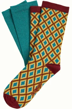 King Louie Accessoires|Socks 2-Pack Brash Ponderosa Green