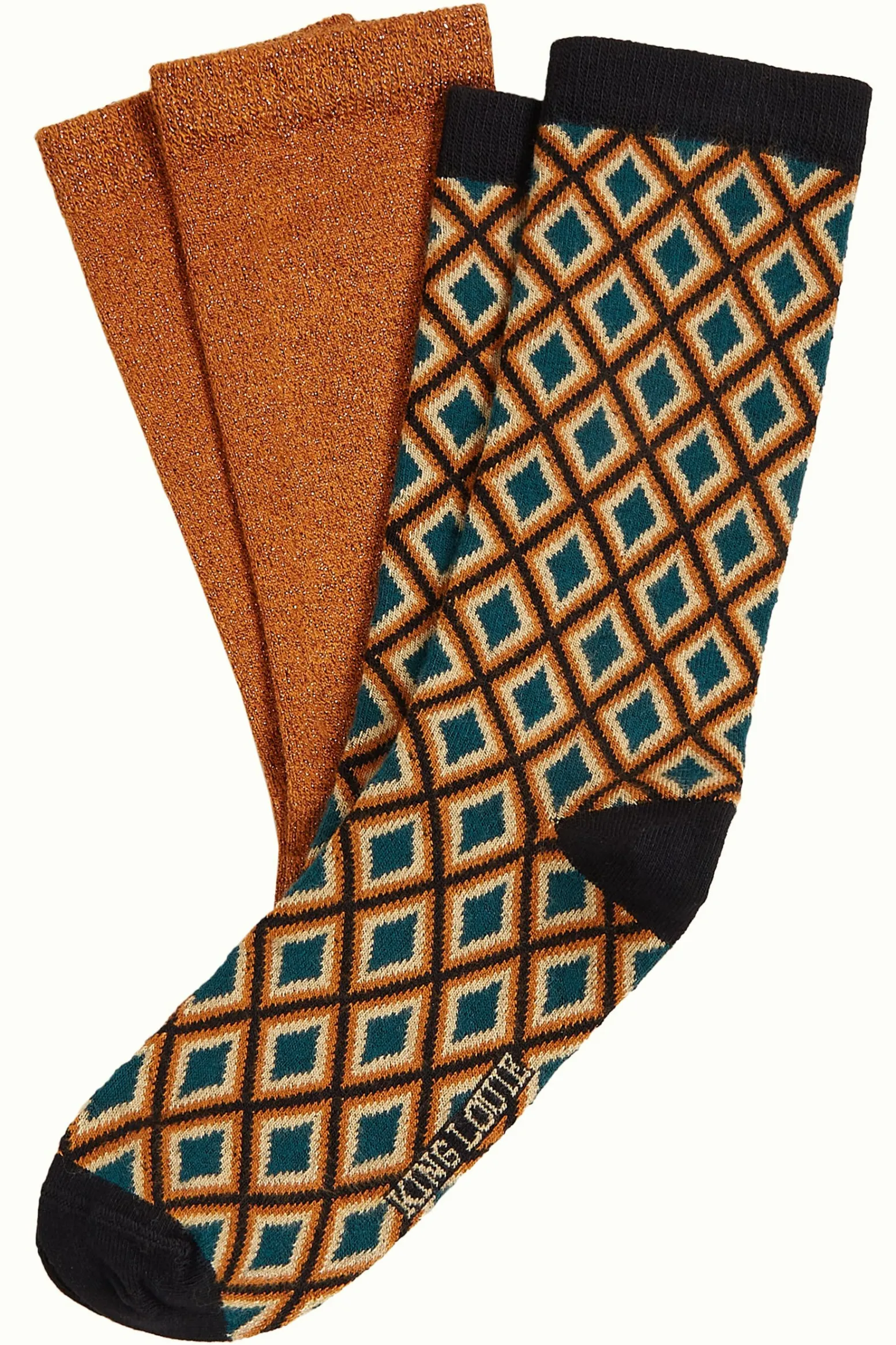 King Louie Accessoires|Socks 2-Pack Brash Maple Orange