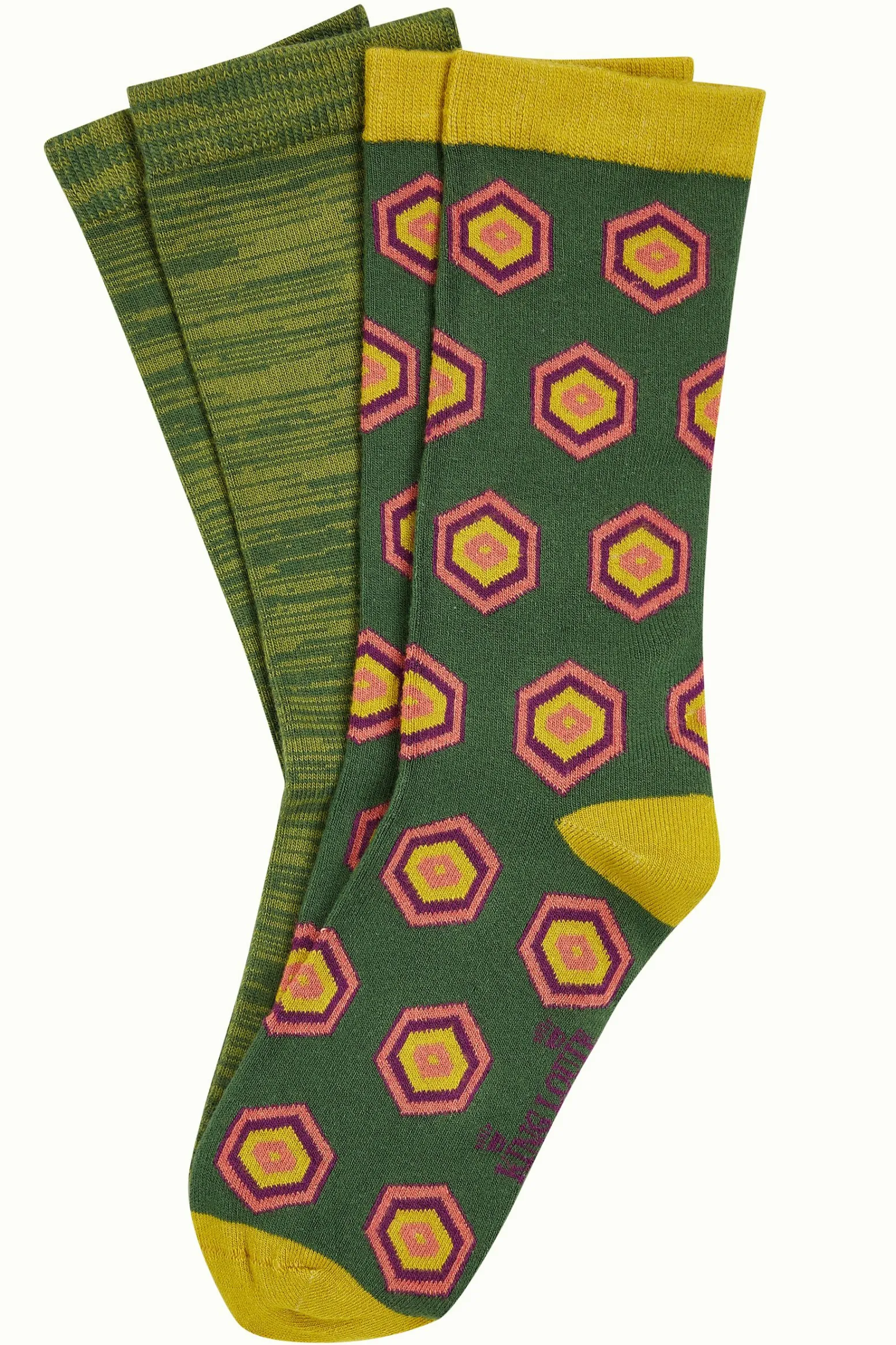 King Louie Accessoires|Socks 2-Pack Crown Fir Green