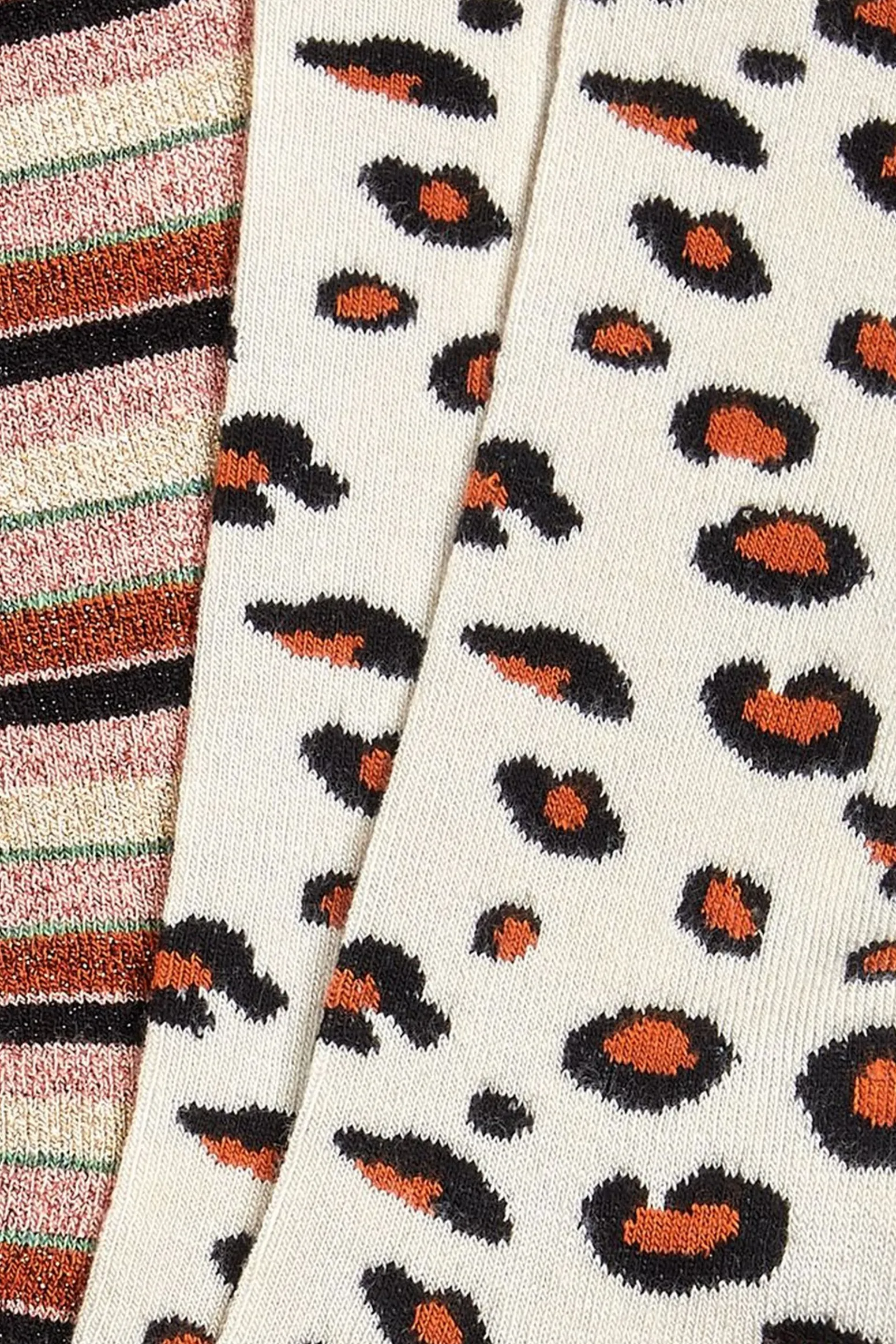 King Louie Accessoires|Socks 2-Pack Lapis Stripe Cream