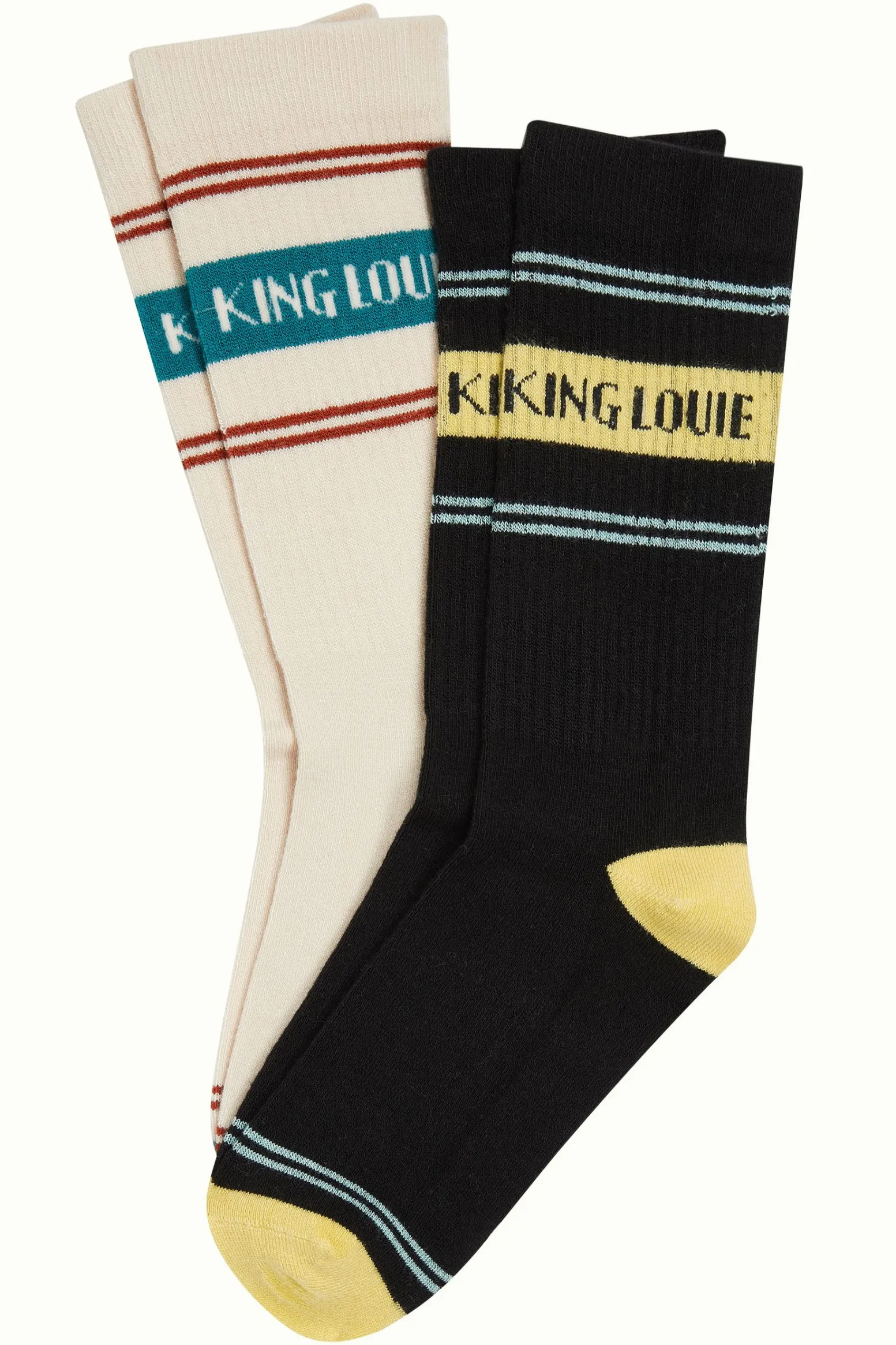 King Louie Accessoires|Socks 2-Pack Logo Cream