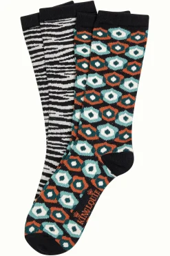 King Louie Accessoires|Socks 2-Pack Meribel Black