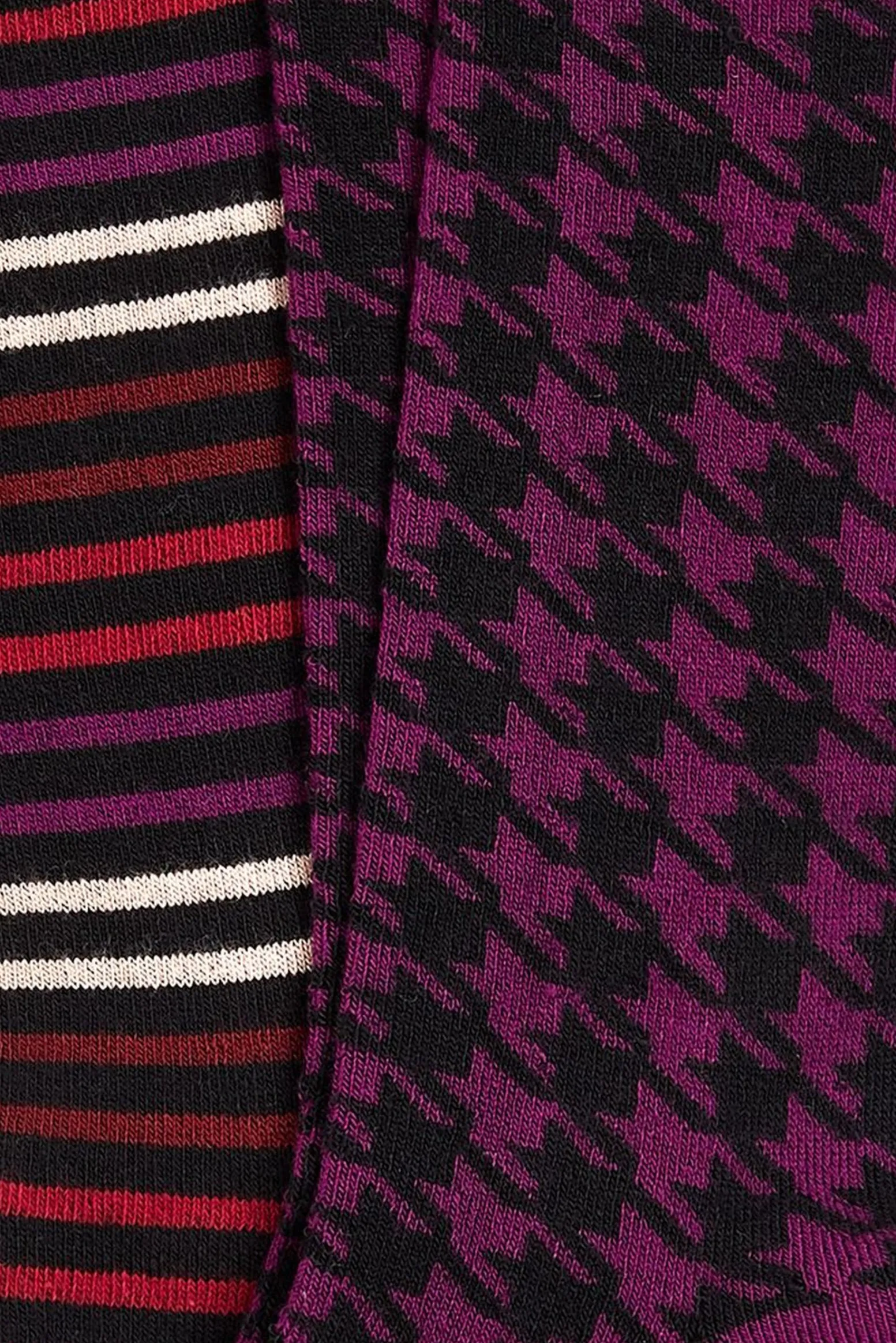 King Louie Accessoires|Socks 2-Pack Pied-de-Poule Caspia Purple