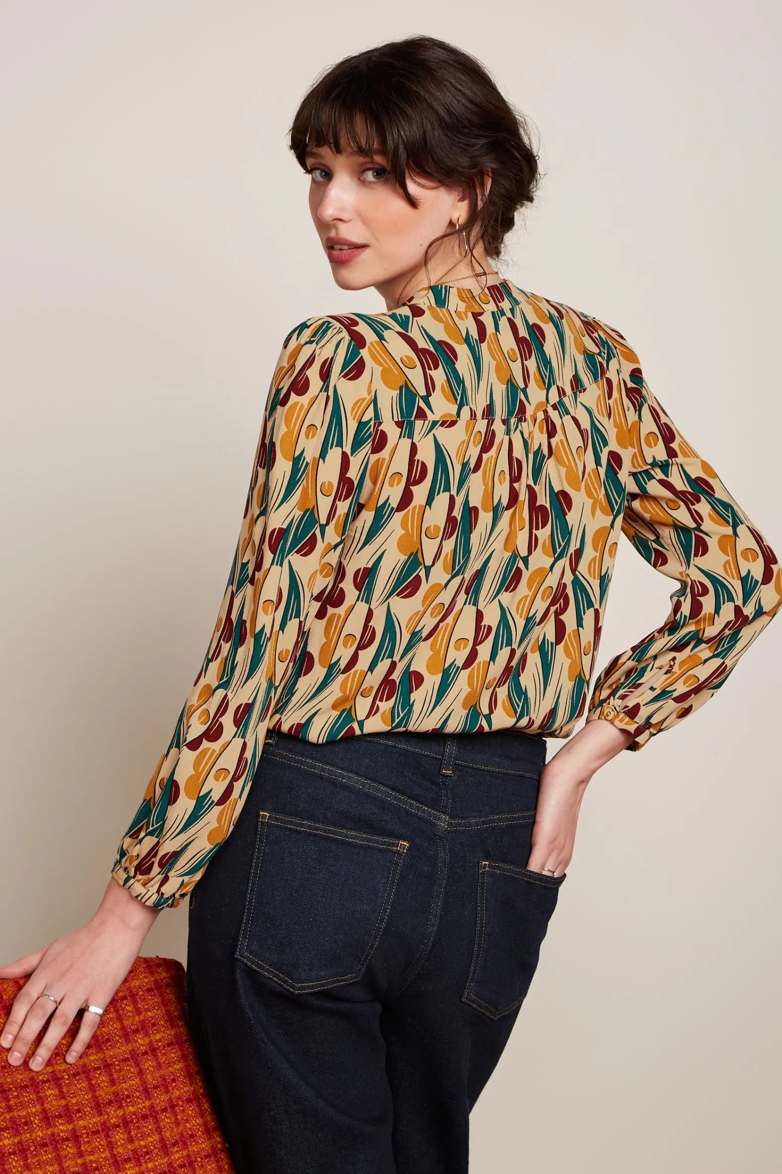 King Louie Blouses|Stella Blouse Cile Pebble