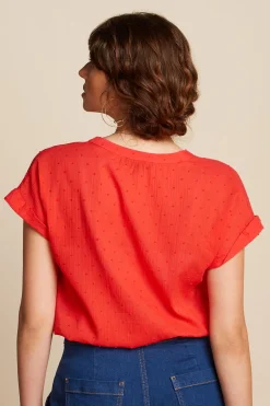 King Louie Blouses|Stella Blouse Verano Fire Red