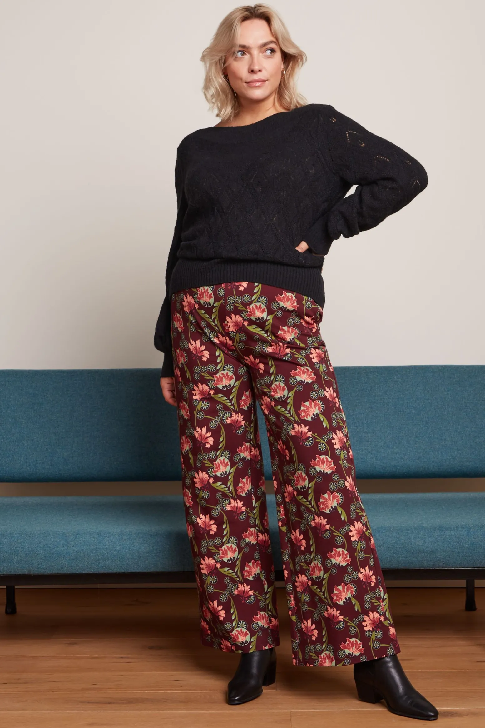 King Louie Broeken|Sweat Pants Shanty Cabernet Red