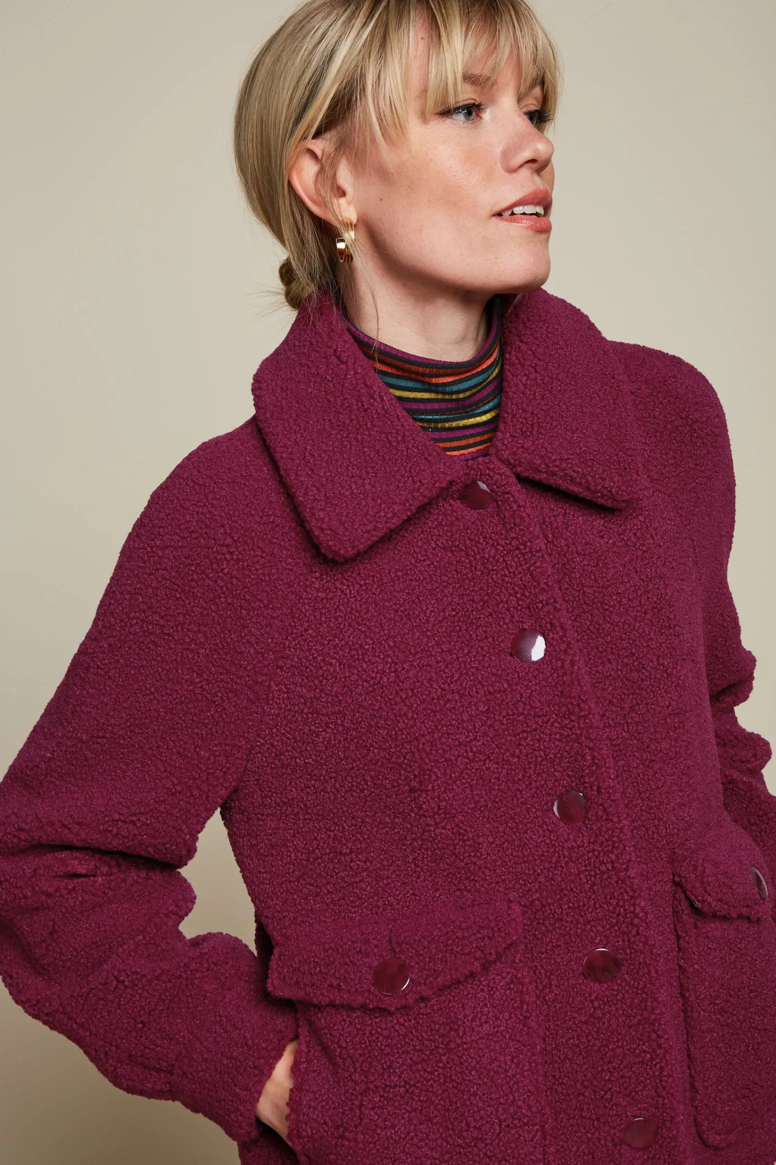 King Louie Jassen & Blazers|Syvlie Jacket Murphy Beaujolais Red