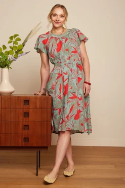 King Louie Jurken|Talia Dress Callier Ash Green