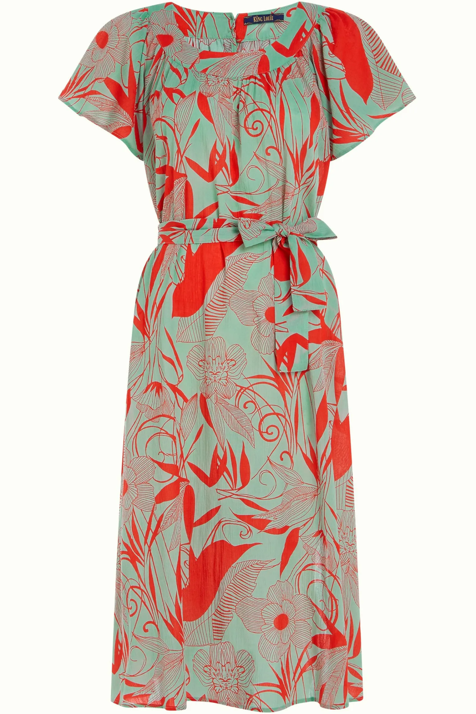 King Louie Jurken|Talia Dress Callier Ash Green