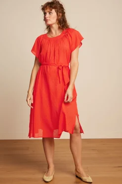 King Louie Jurken|Talia Dress Verano Fire Red
