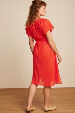 King Louie Jurken|Talia Dress Verano Fire Red