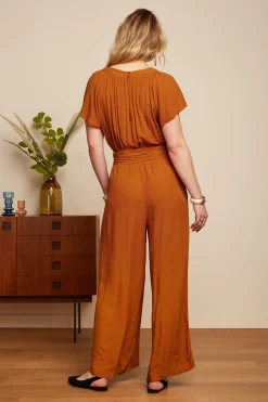 King Louie Jumpsuits|Talia Jumpsuit Tortoise Caramel