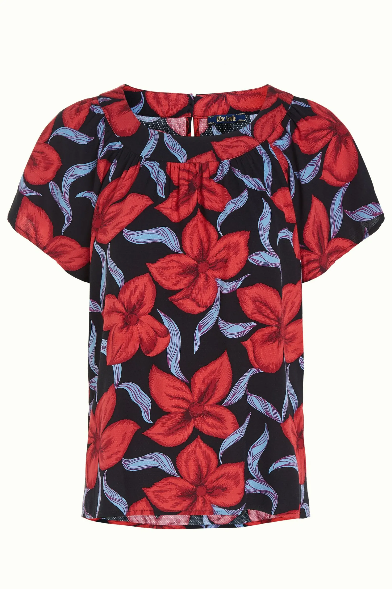King Louie Tops & Shirts|Talia Top Deacon Black