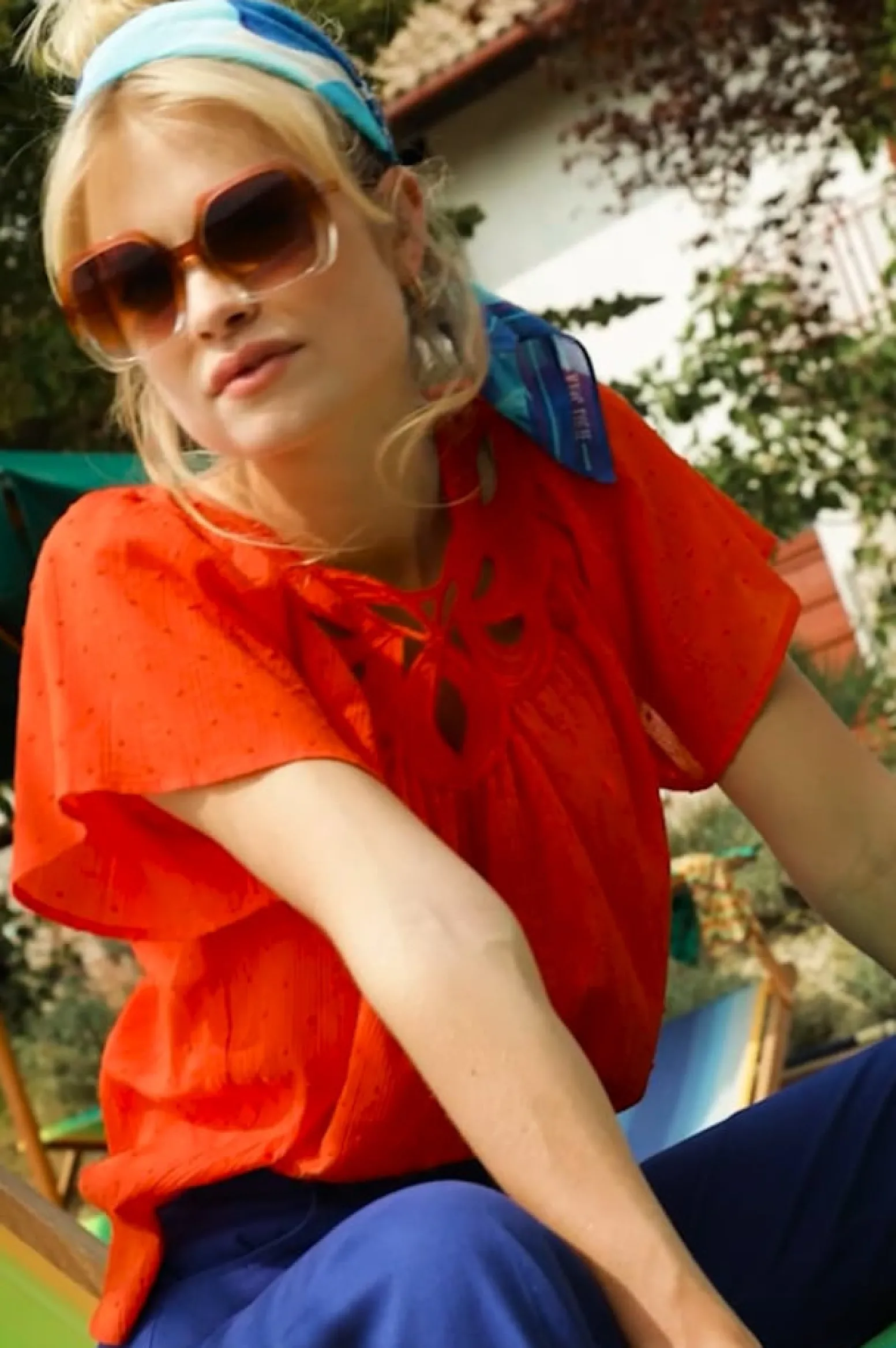 King Louie Tops & Shirts|Talia Top Verano Fire Red