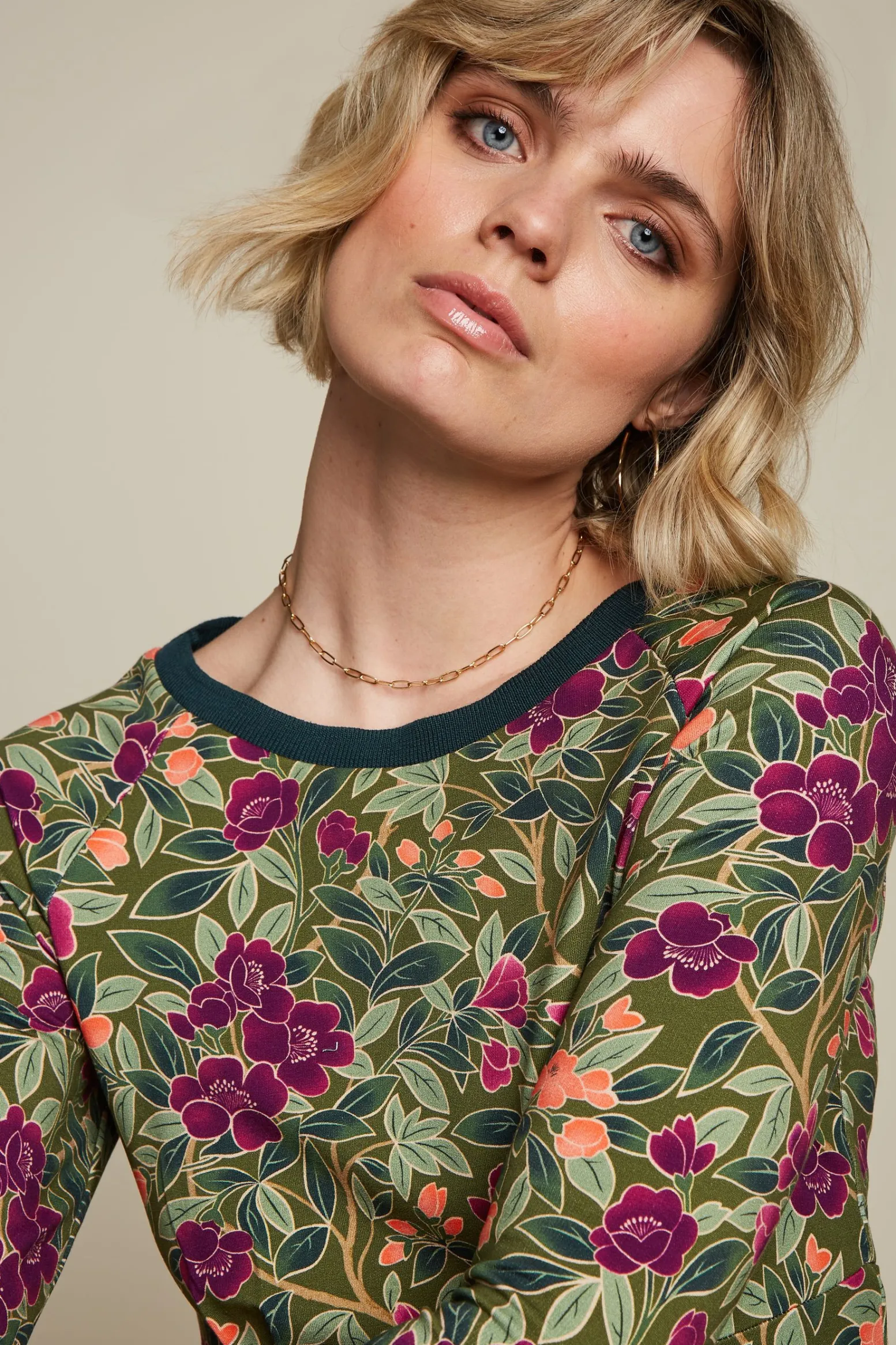 King Louie Jurken|Tallullah Dress Bellevue Olive Green