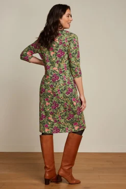 King Louie Jurken|Tallullah Dress Bellevue Olive Green