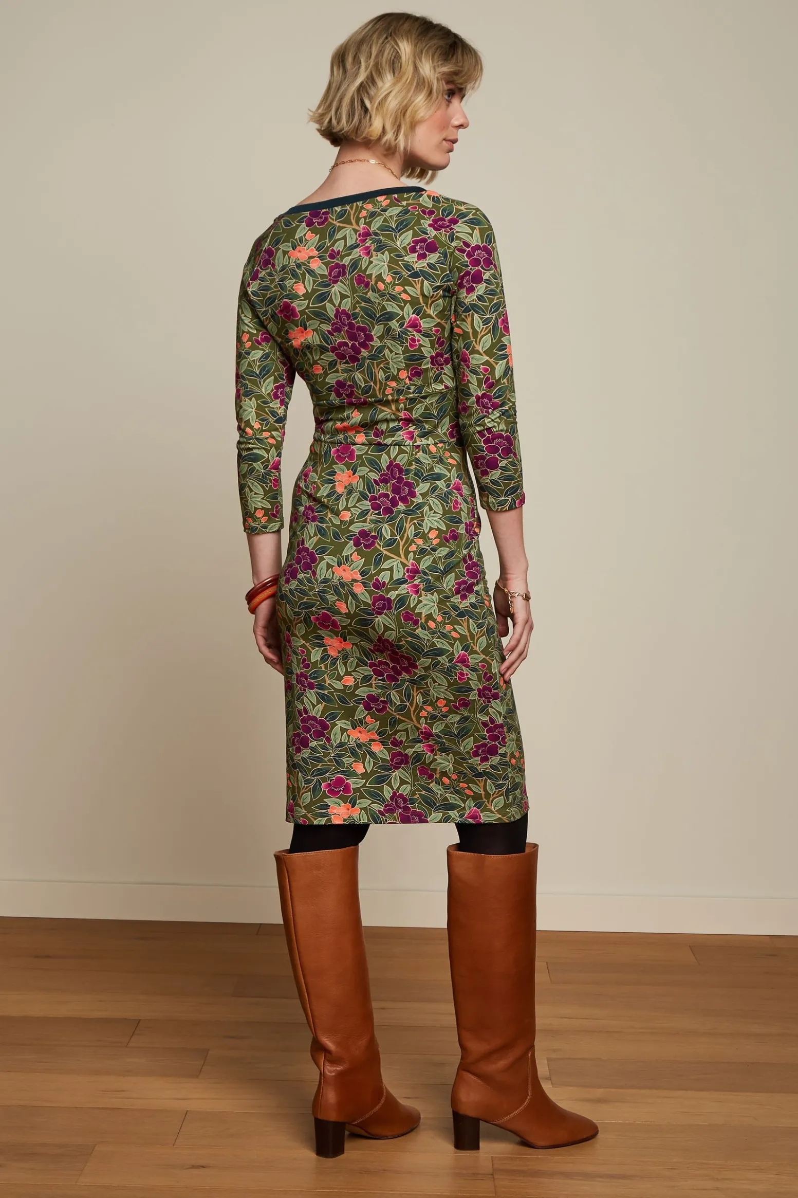 King Louie Jurken|Tallullah Dress Bellevue Olive Green