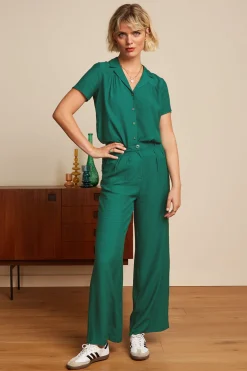 King Louie Blouses|Tex Blouse Zenni Eden Green