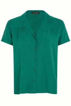 King Louie Blouses|Tex Blouse Zenni Eden Green