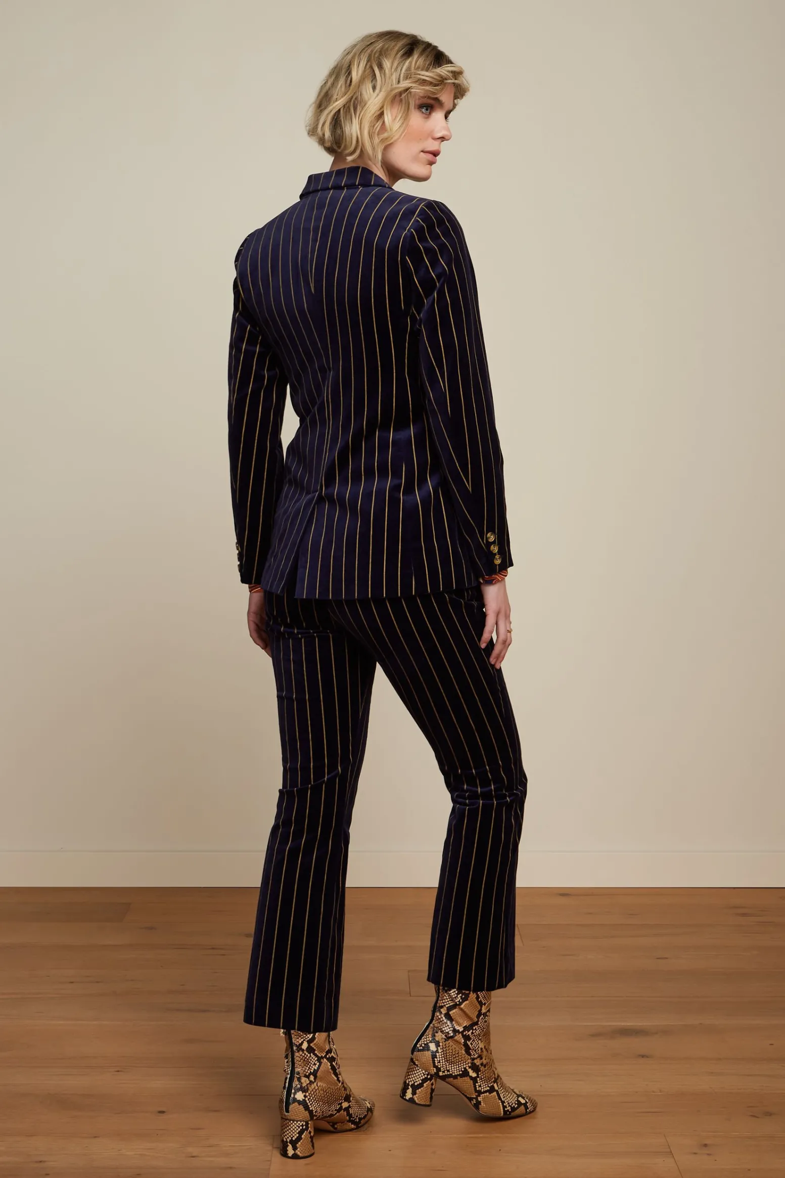 King Louie Jassen & Blazers|Tina Blazer Pinstripe Blue