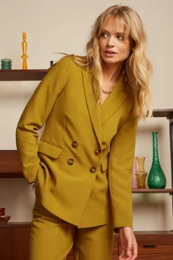 King Louie Jassen & Blazers|Tina Blazer Simonet Sulphur Yellow