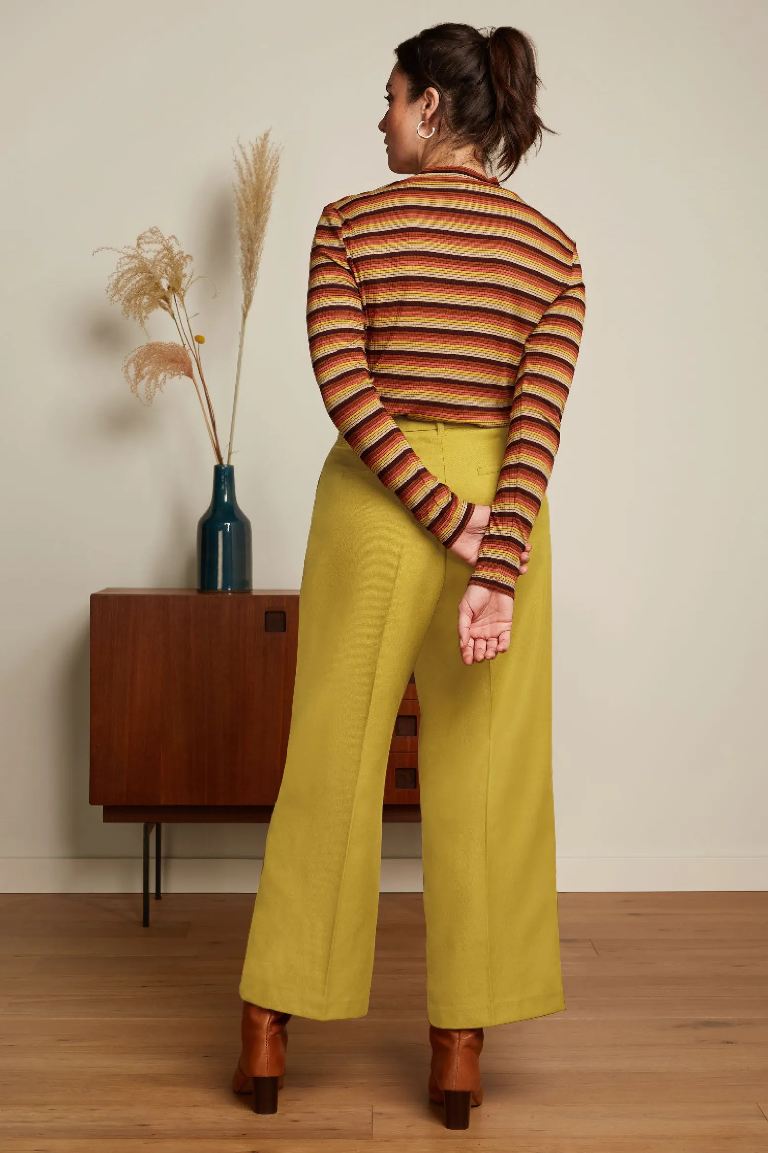 King Louie Tops & Shirts|Turtle Top Vanna Stripe Mango Orange