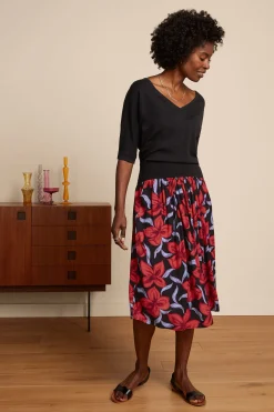 King Louie Rokken|Valeria Skirt Deacon Black