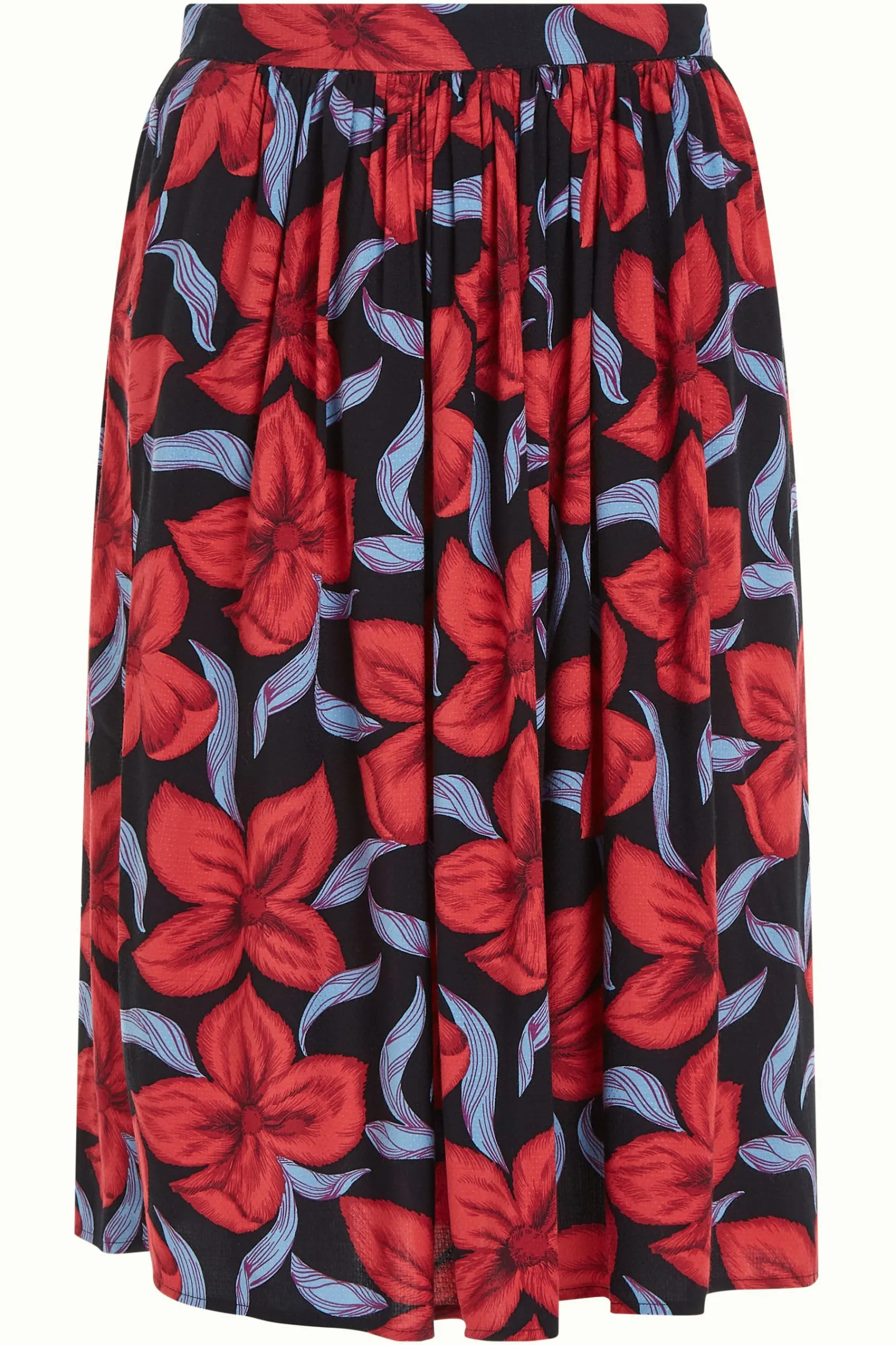 King Louie Rokken|Valeria Skirt Deacon Black