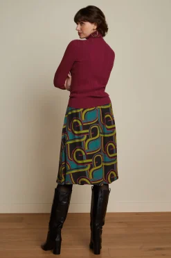 King Louie Rokken|Valeria Skirt Zappa Black