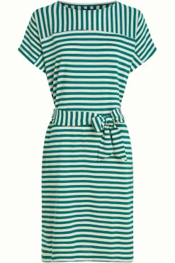 King Louie Jurken|Vera Tunic Dress Chopito Stripe Ponderosa Green