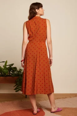King Louie Jurken|Violante Dress Melos Caramel