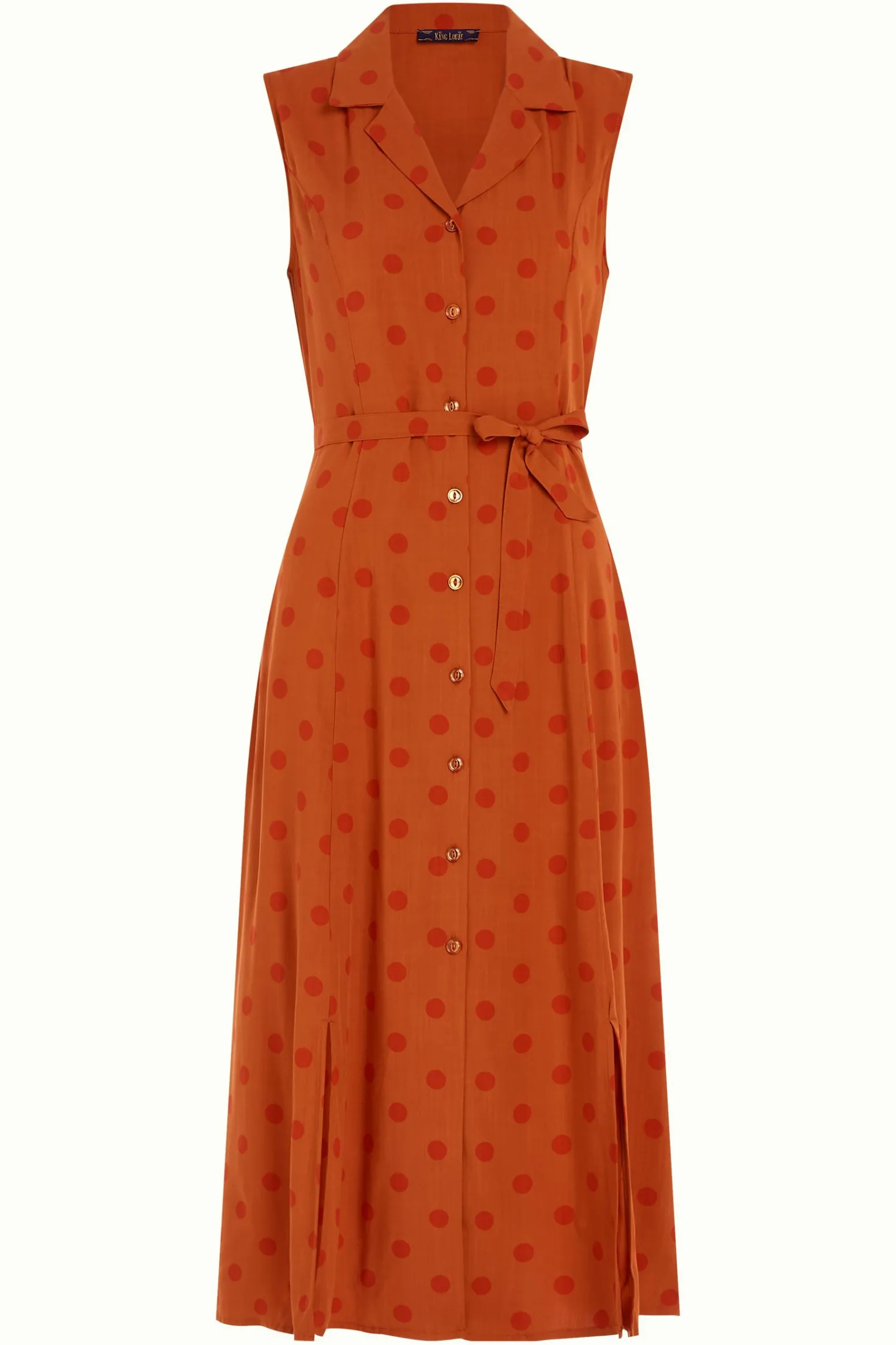 King Louie Jurken|Violante Dress Melos Caramel