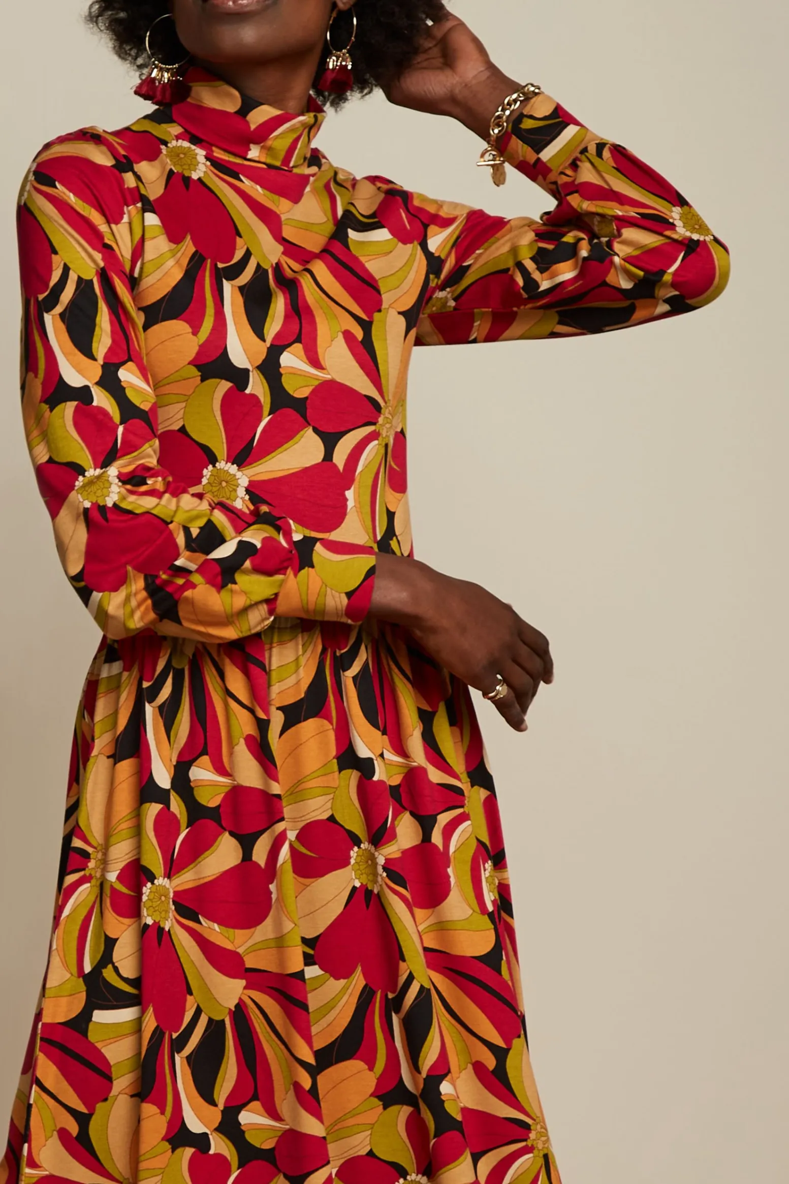 King Louie Jurken|Violetta Dress Adore Black