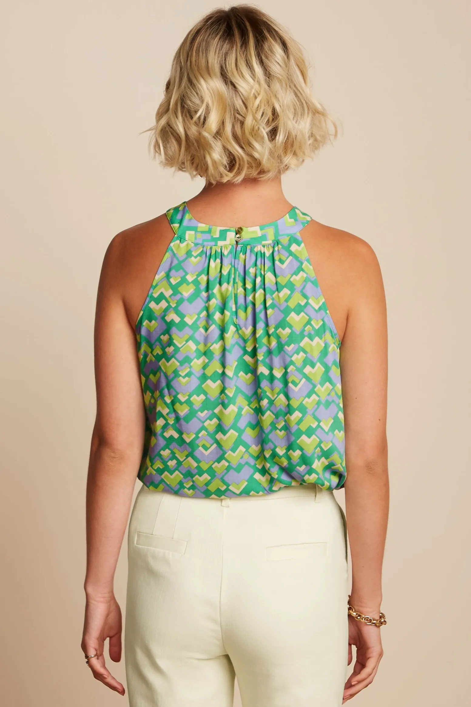King Louie Tops & Shirts|Virna Top Cocktail Simply Green