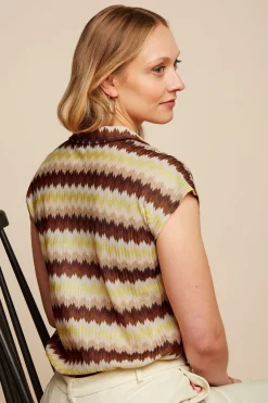 King Louie Blouses|Viv Blouse Carmine Mock Orange
