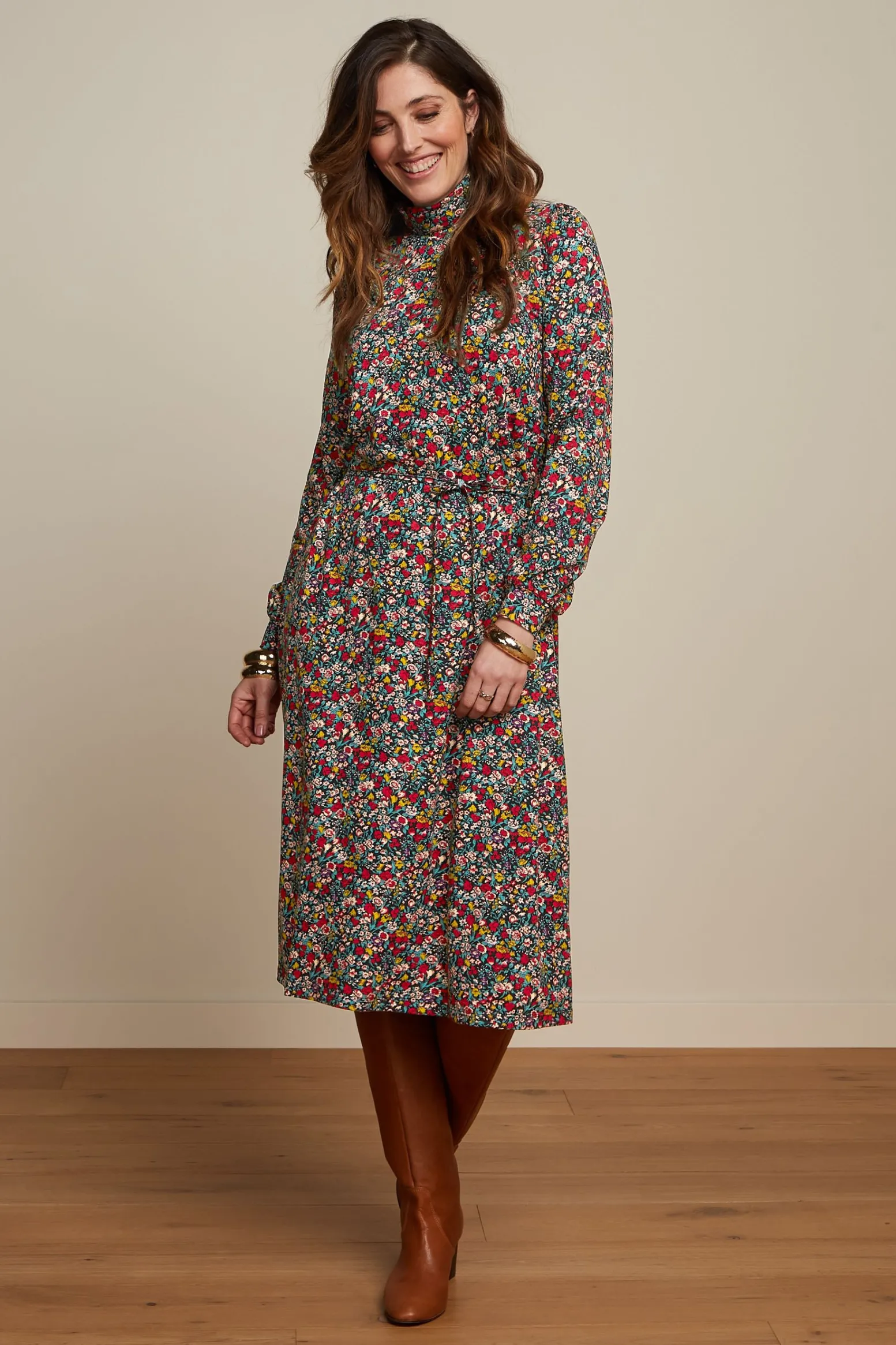 King Louie Jurken|Viviana Dress Meadow Black