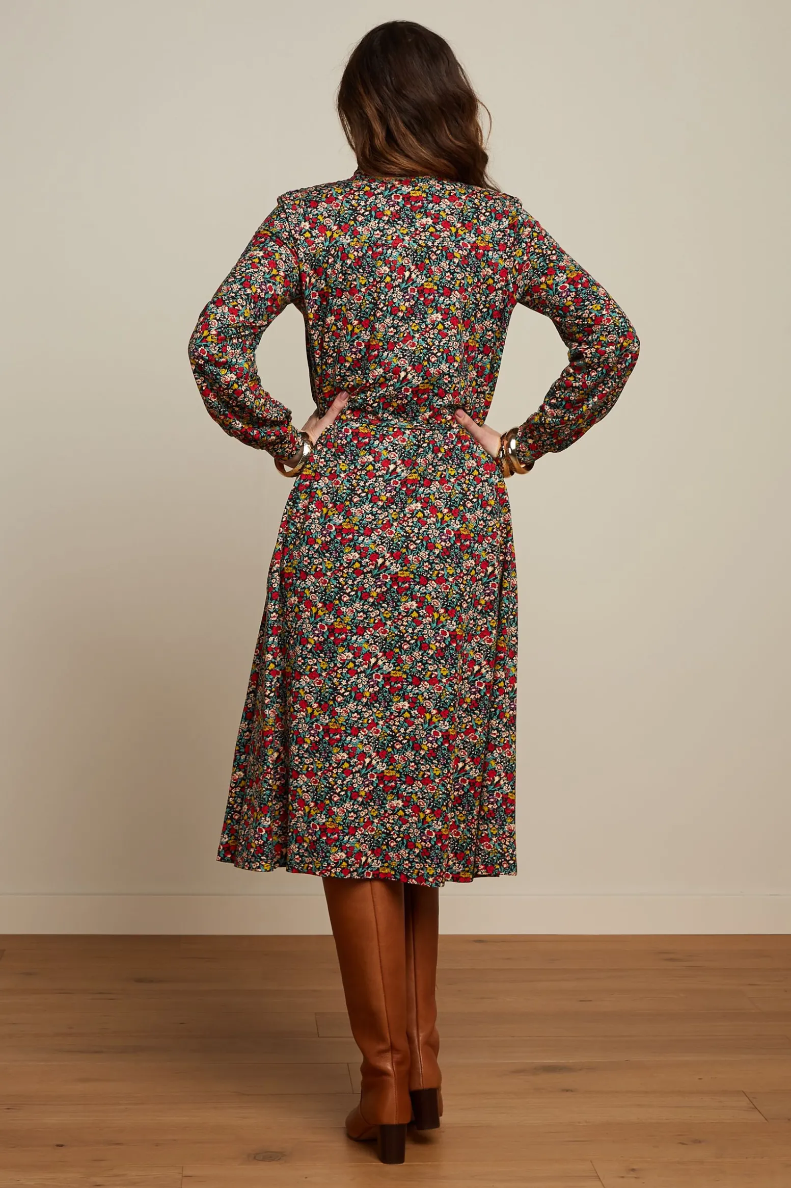 King Louie Jurken|Viviana Dress Meadow Black