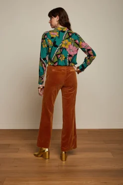 King Louie Blouses|Winona Blouse Lovechild Antique Green