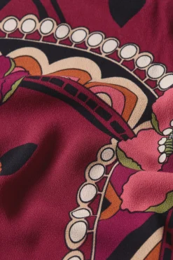 King Louie Blouses|Winona Blouse Lovechild Cabernet Red